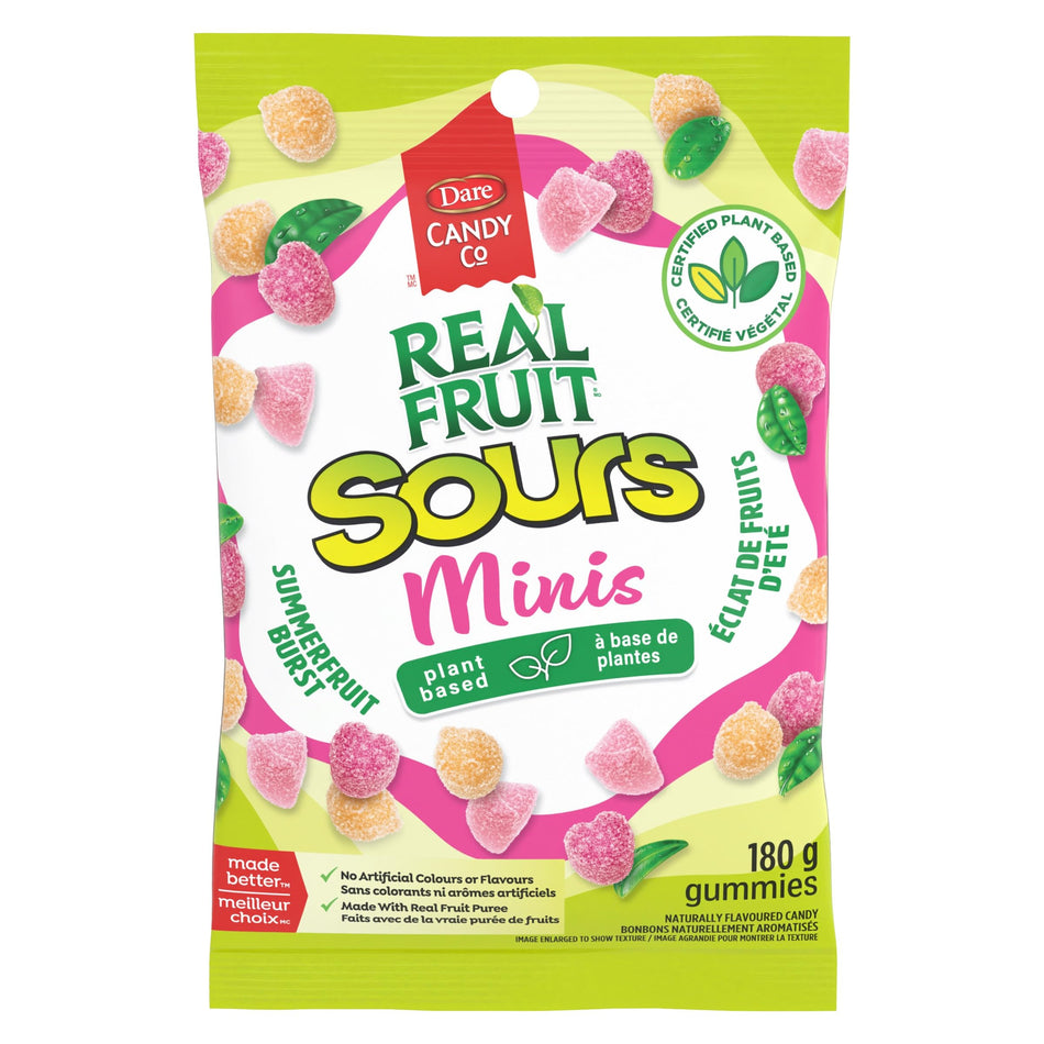 Real Fruit Sours Minis - 180g