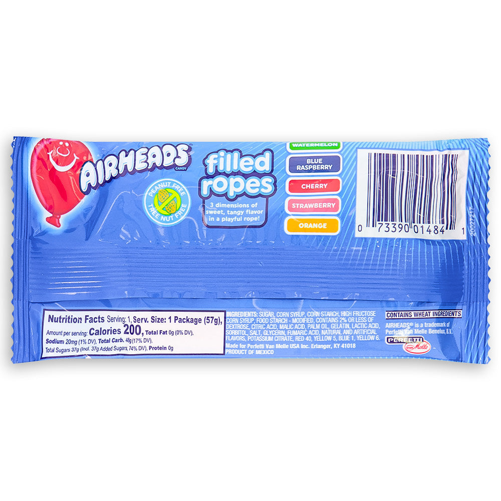 Airheads Filled Ropes Ingredients