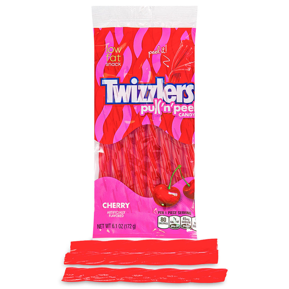 Twizzlers Pull-N-Peel Cherry Candy - 172g