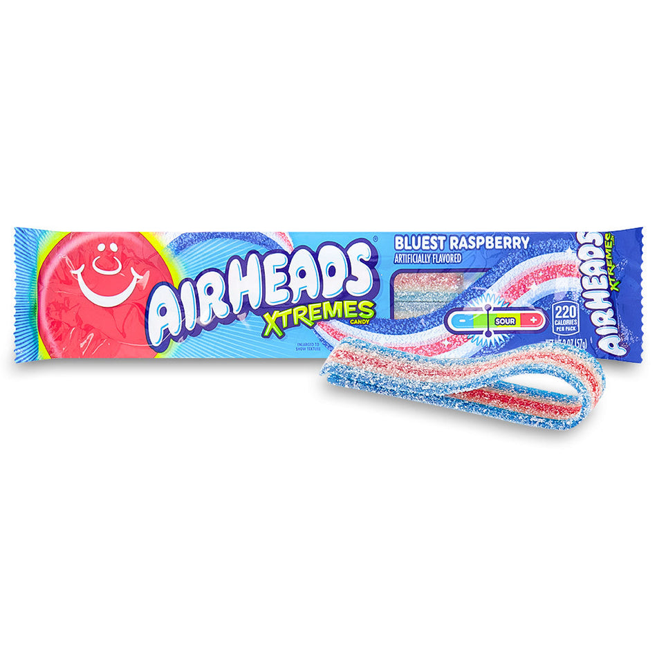 AirHeads Xtremes Bluest Raspberry Candy - 57g