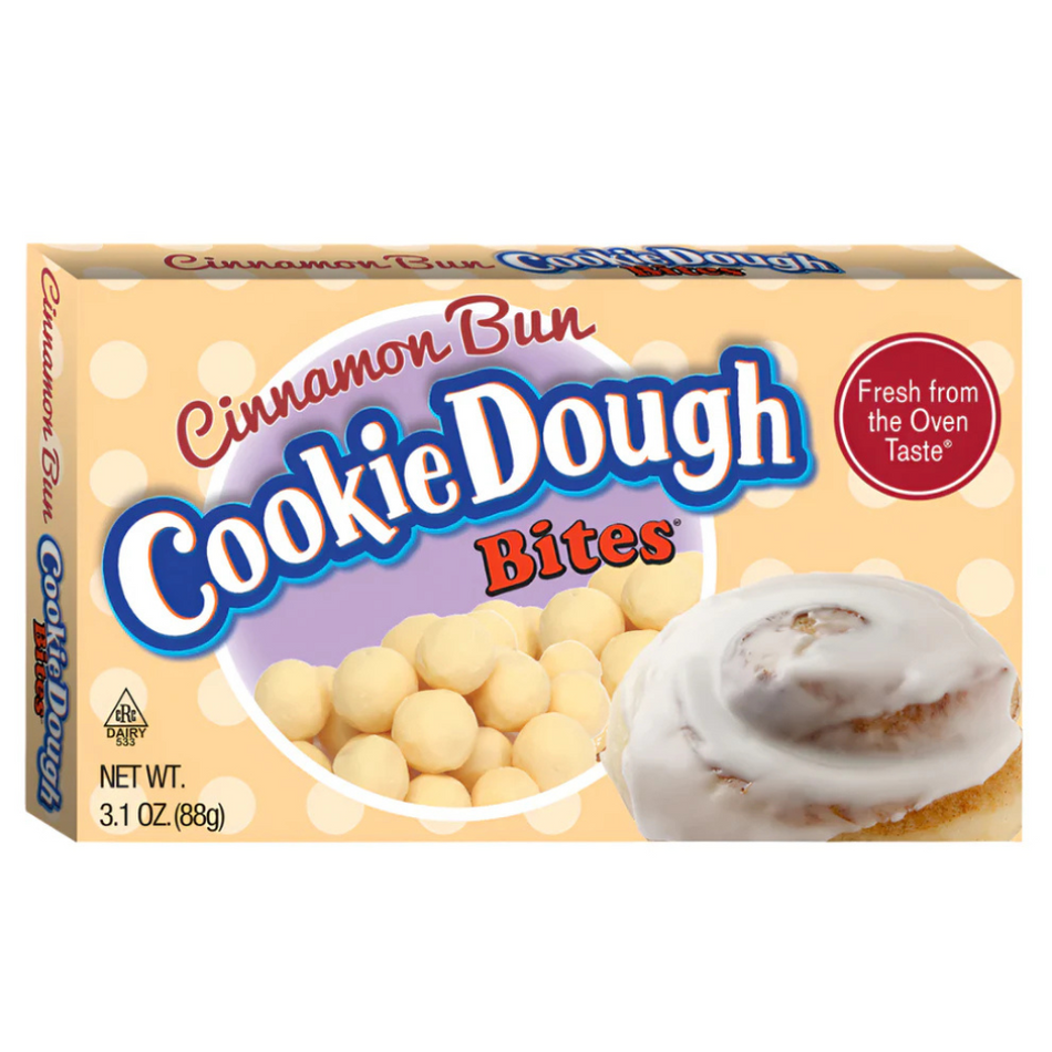 Cinamon bun cookie dough bites