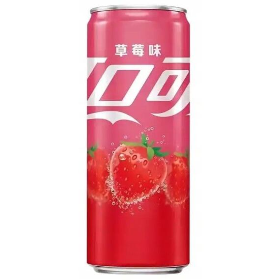 Coca-Cola Strawberry Flavor (China) - 330Ml