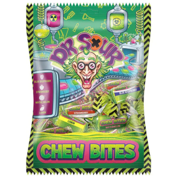 Dr Sour Chew Bites Peg Bag -180g