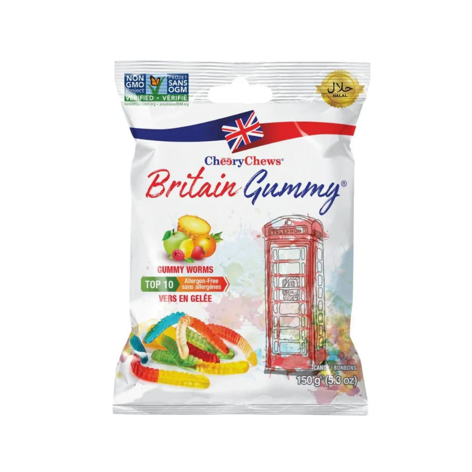 Britain Gummy Gummy Worms - 80g