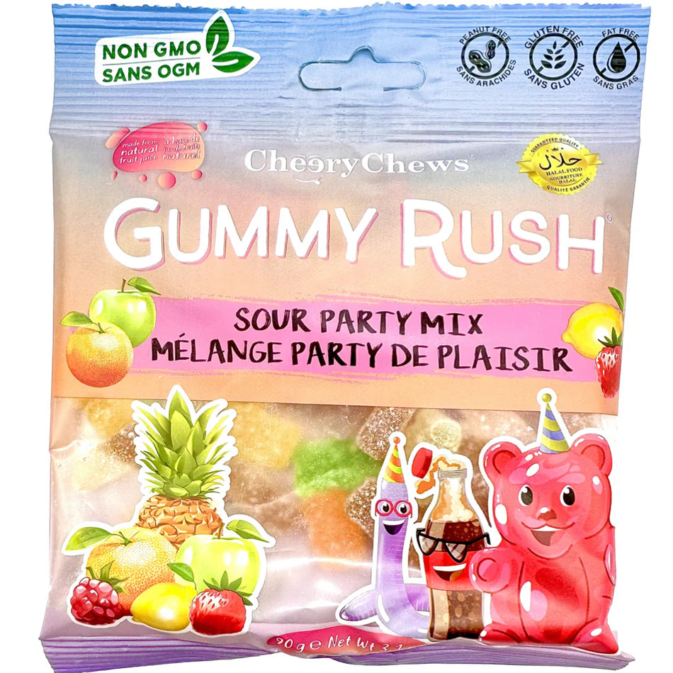 Gummy Rush Sour Party Mix -90g