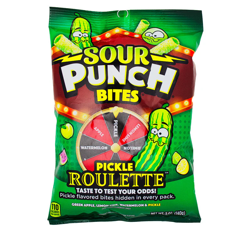 Sour Punch Bites Pickle Roulette - 140g