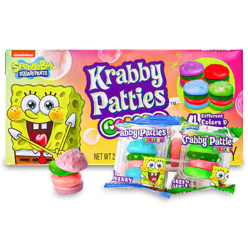 SpongeBob SquarePants Krabby Patties Colors Candy Theater Box - 72g