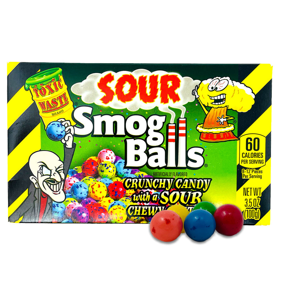 Toxic Waste Sour Smog Balls Theatre Pack -99g