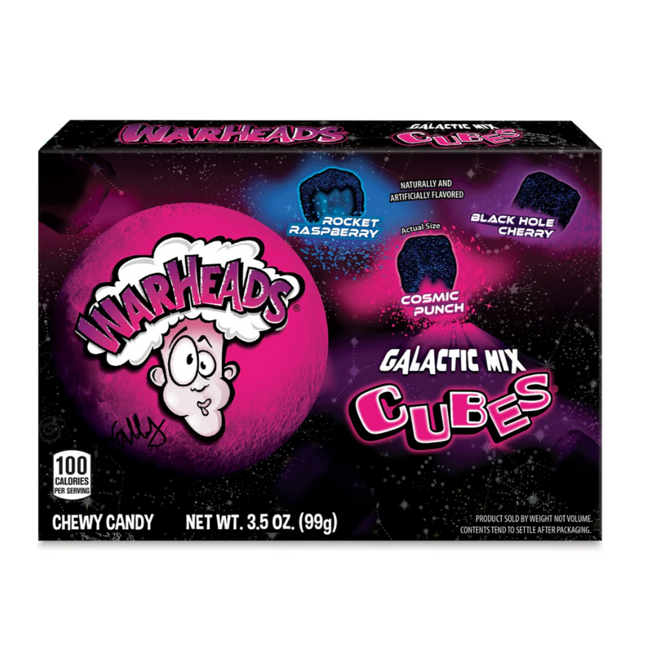 Warheads Galactic Mix Cubes - 99g