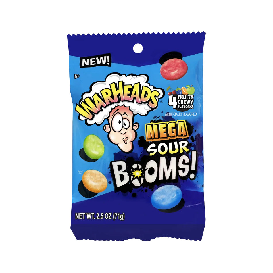 Warheads Mega Sour Booms - 71g