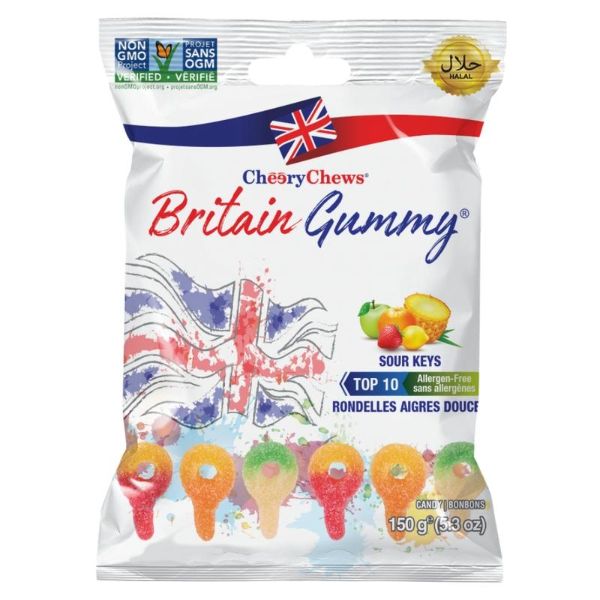 Britain Gummy Sour Keys - 80g