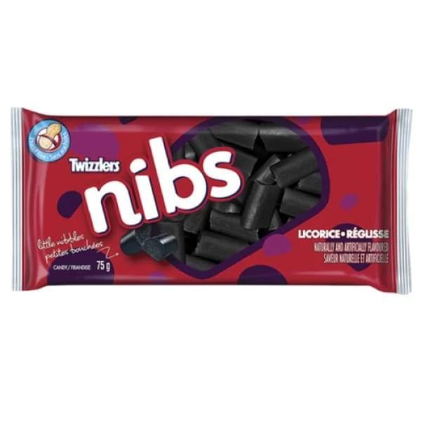 Twizzlers Nibs Black Licorice Candy - 75g