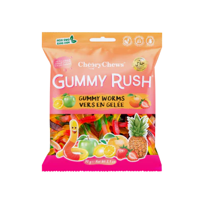 Gummy Rush Gummy Worms -90g