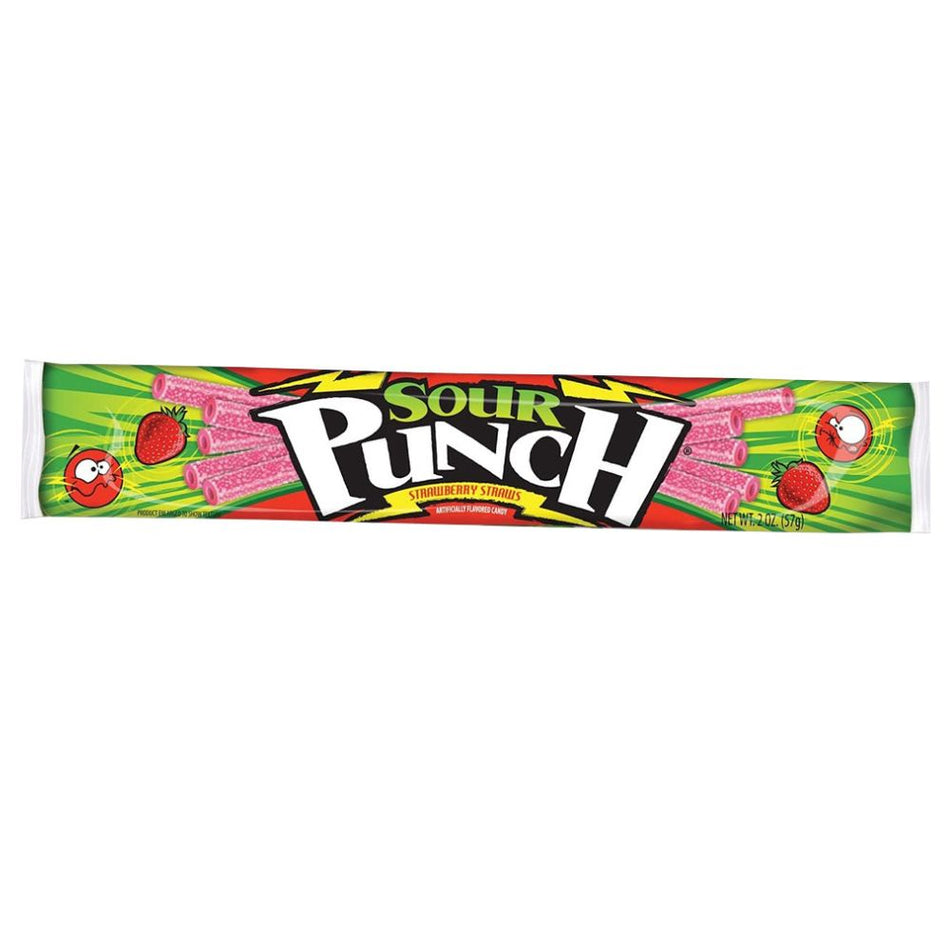 Sour Punch Strawberry Straws - 57g