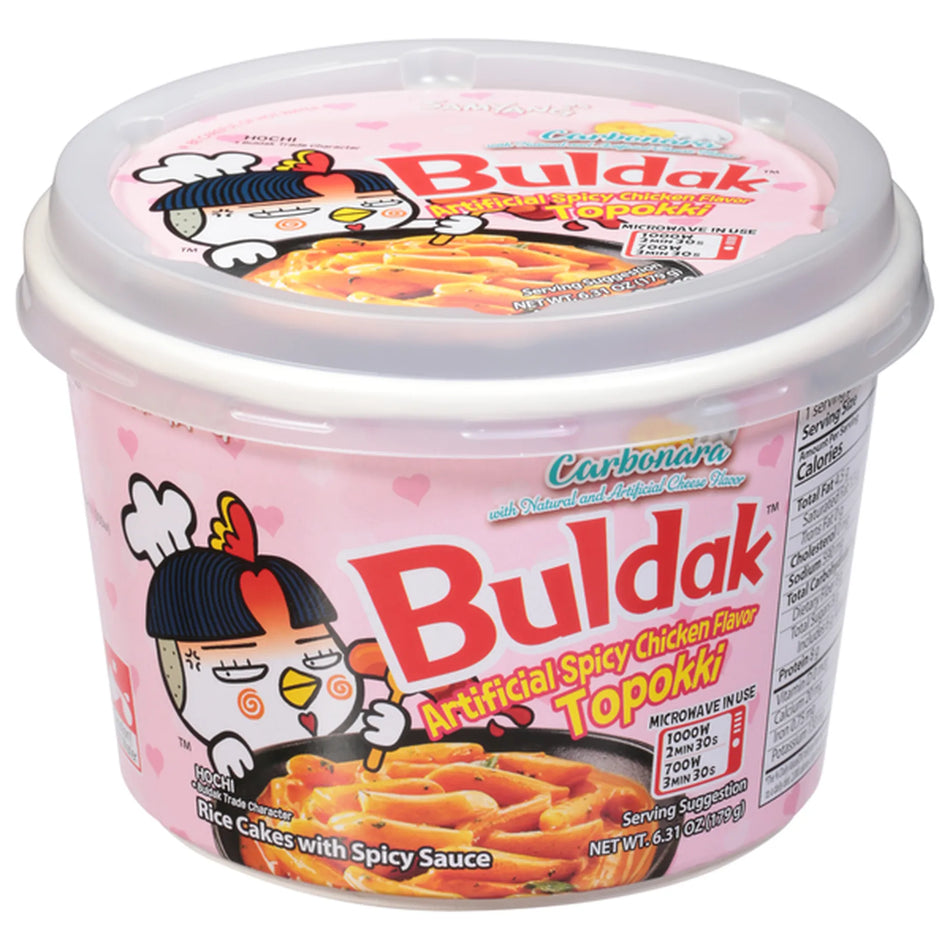 Buldak Carbonara Spicy Chicken Topokki - 179g (Korea)