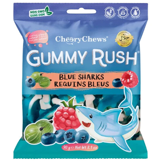 Gummy Rush Blue Sharks -90g