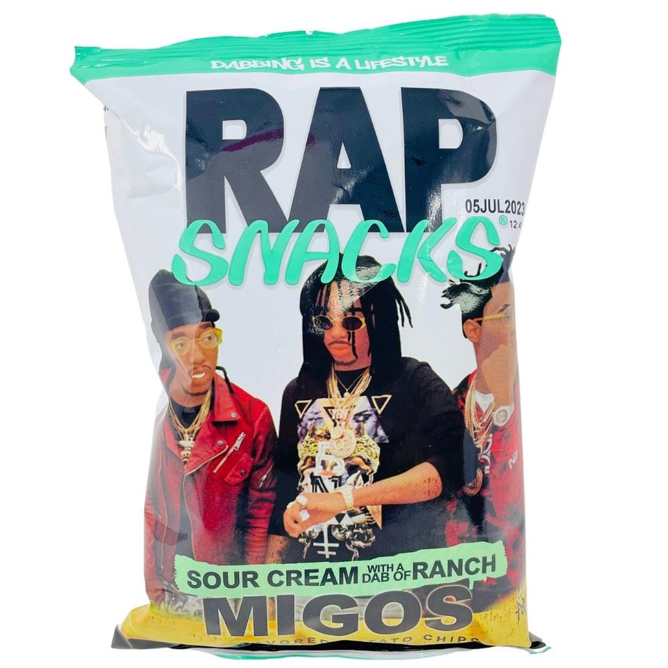 Rap Snacks Migos Sour Cream With A Dab Of Ranch Chips - 71g