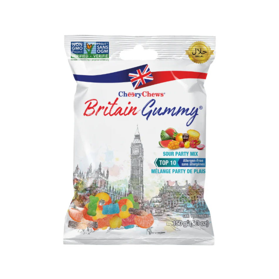 Britain Gummy Sour Party Mix - 80g