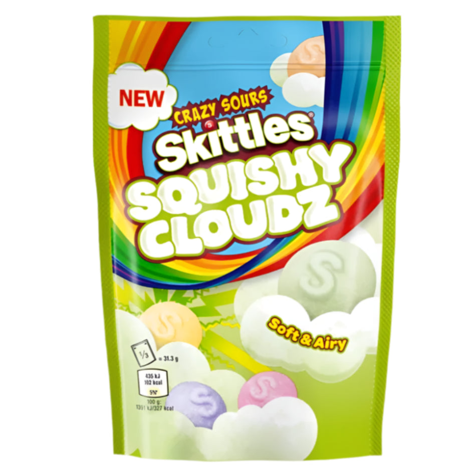 Crazy Sours Skittles Squishy Cloudz - 94g (UK)