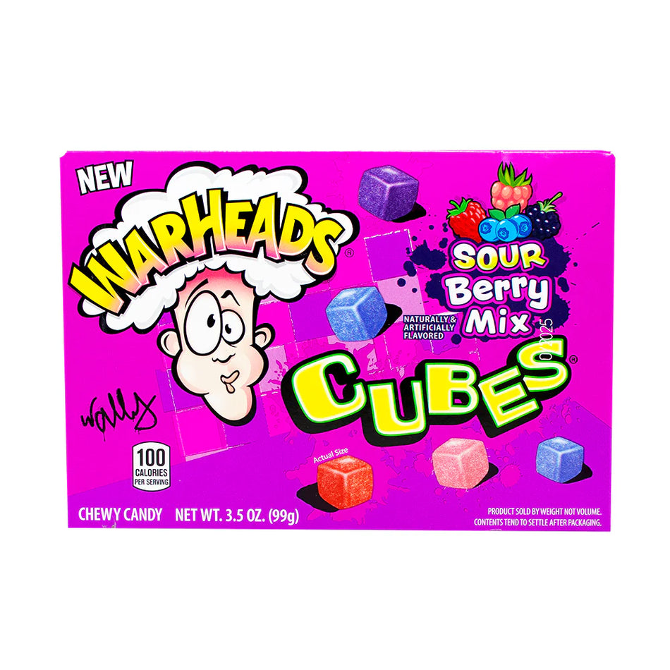 Warhead Sour Berry Mix Cubes Theater Box - 99g