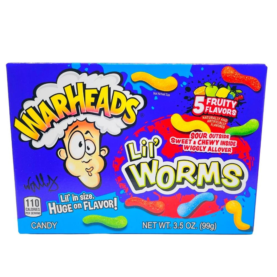 Warheads Lil Worms Theatre Box - 99g