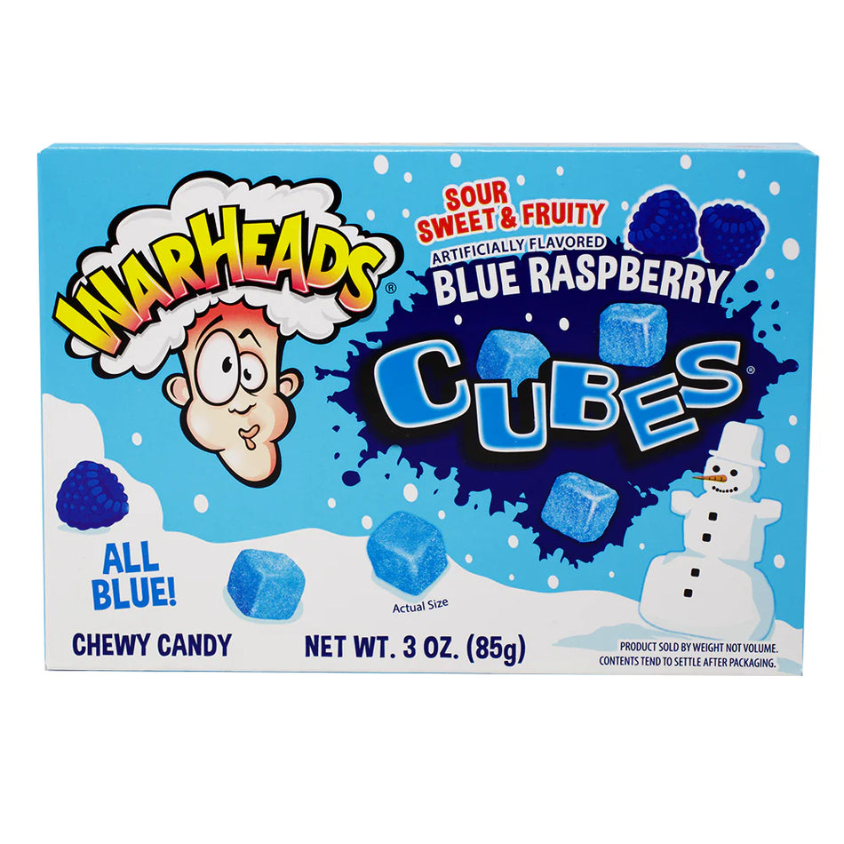 WarHeads Blue Raspberry Cubes - 85g